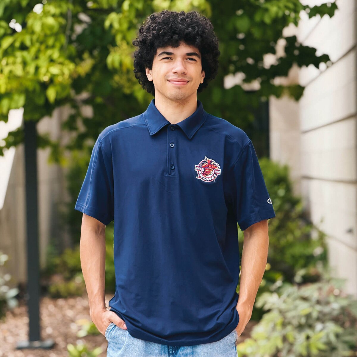 Champion Spirit Collection Punching Cy Athletic Navy Polo